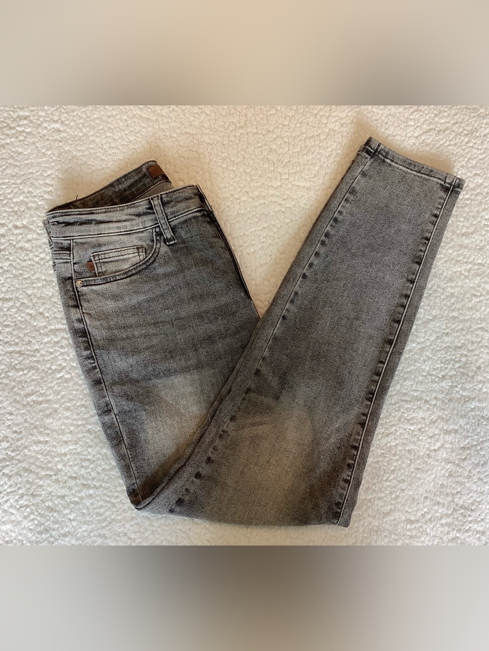 Judy Blue Gray Acid Wash Slim Fit Jeans Size 9/29 Y2K Grunge Streetwear